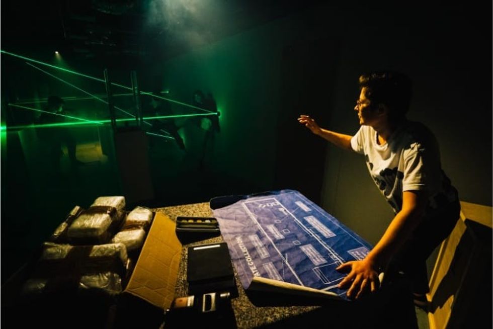 The Perfect Crime escape room narrative architecture