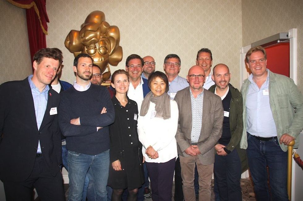 The Popcorn Revenge creative team from Alterface, Barco, Jora Vison and ETF Ride Systems