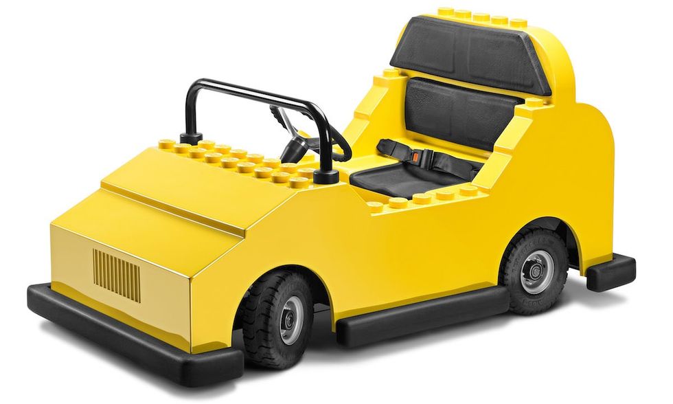 The restraints in the Garmendale electric car ensure the driver can be as young as five years old