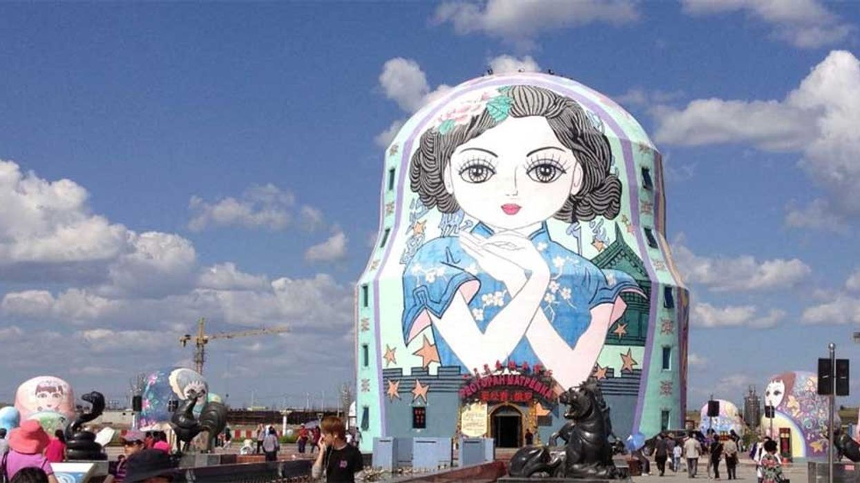 The Russian Dolls Playground theme park, set in Manzhouli, North China's Inner Mongolia