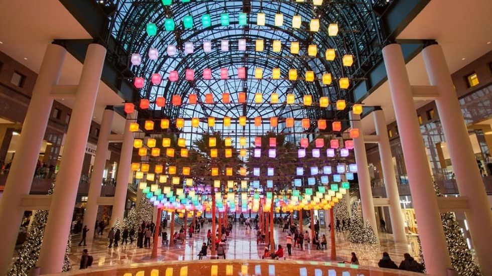 The Shipping Monster luminaries rainbow