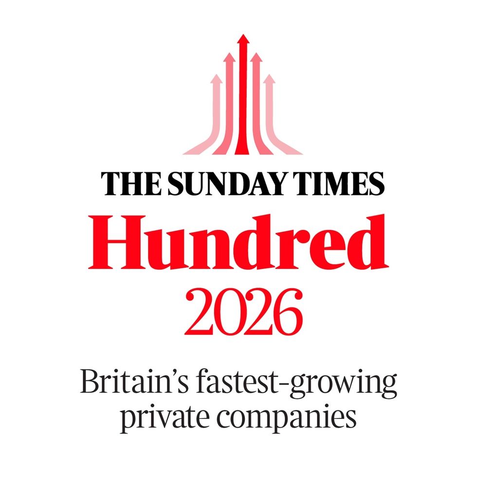 "The Sunday Times Hundred 2026: UK's fastest-growing private companies logo."