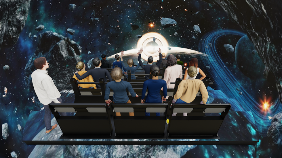 The Super Reality Stand-Up Theater - space concept art
