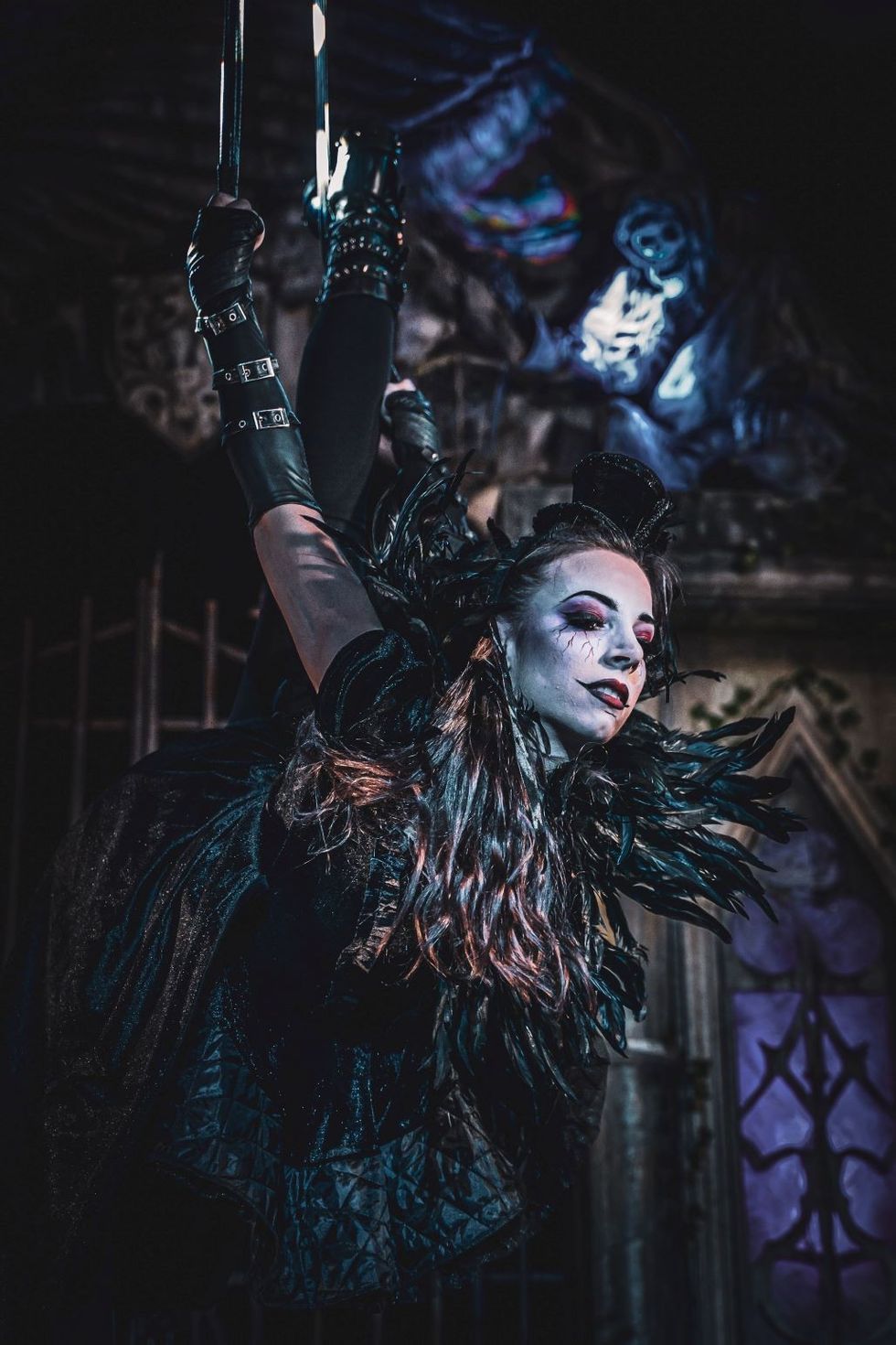 The Vampire Circus aerial artist