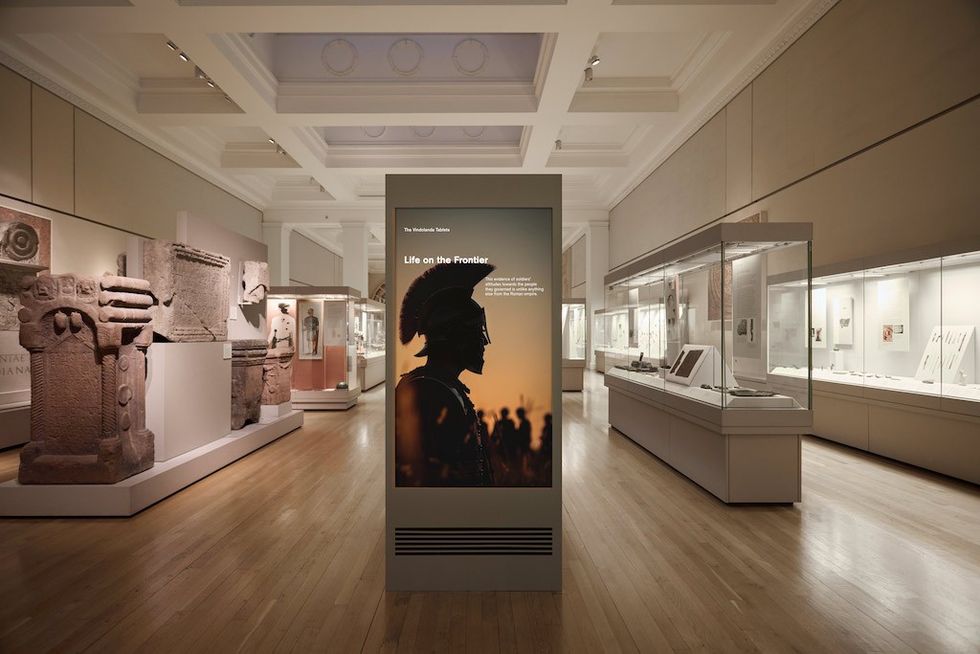 The Vindolanda tablets at the British Museum. Exhibition Design by Ralph Appelbaum Associates (RAA). Immersive exhibits by Journey. Photography courtesy of Journey. Photographer Alberto Romano