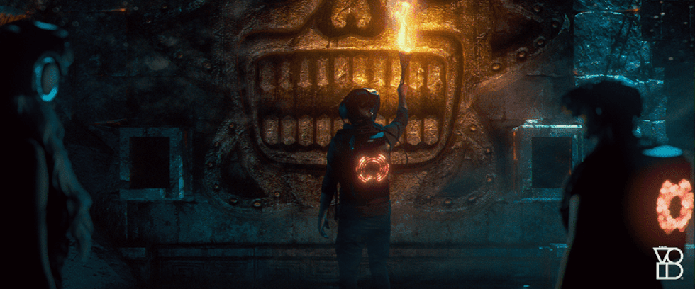 The VOID cave entrance virtual reality