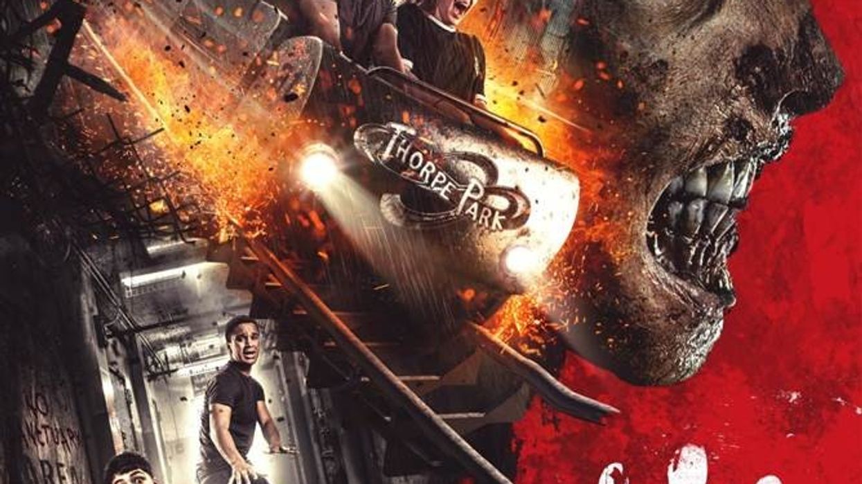 The Walking Dead roller coaster at Thorpe Park Resort.