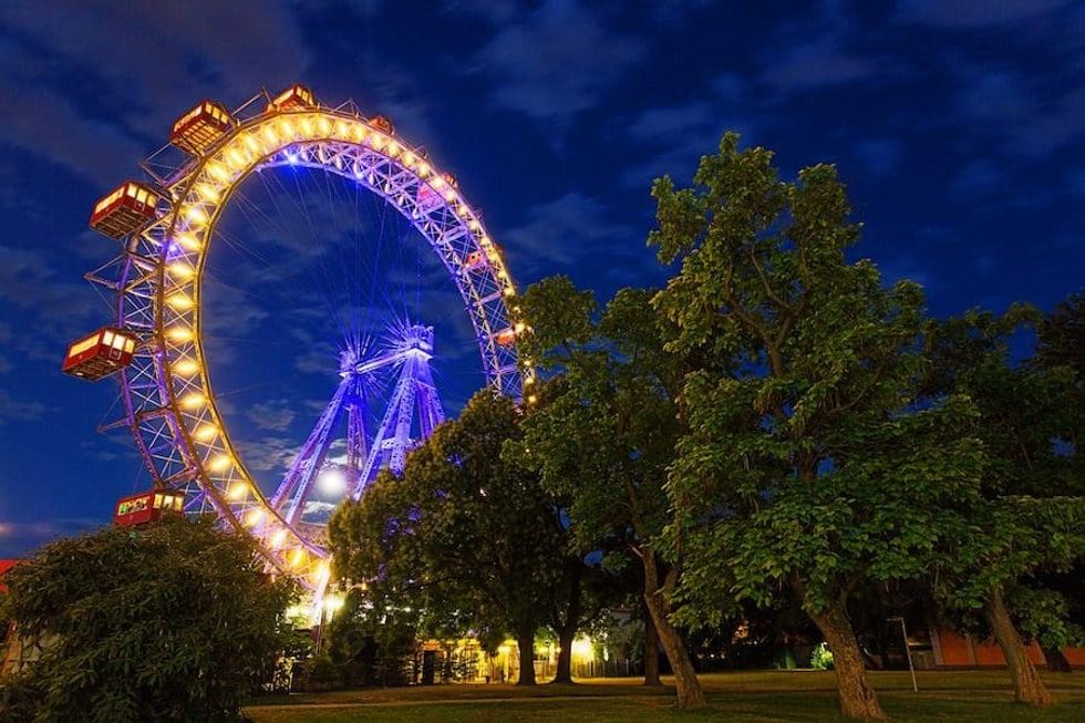 The 'Wiener Riesenrad' at the Prater in Vienna