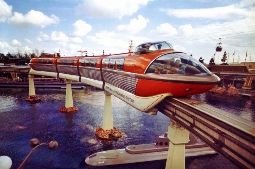 theme park design disneyland monorail system