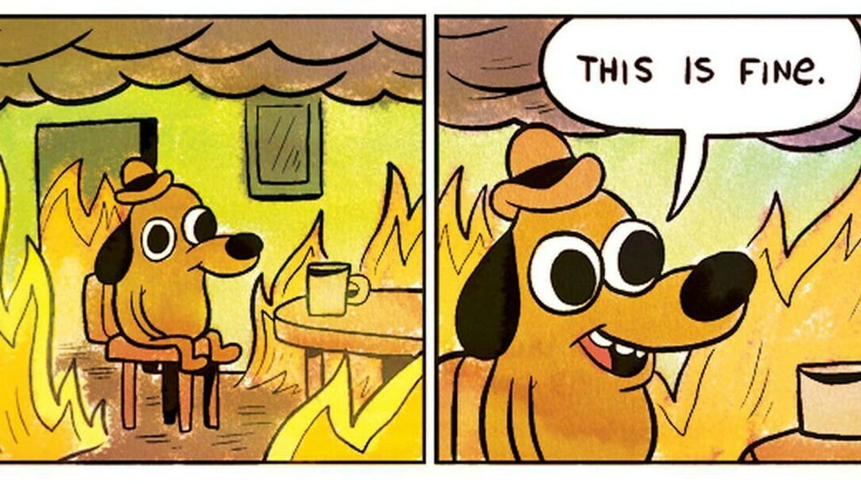 This is fine KC GREEN webcomic