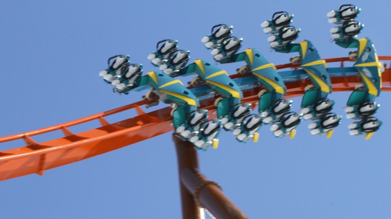 Thunderbird roller coaster at