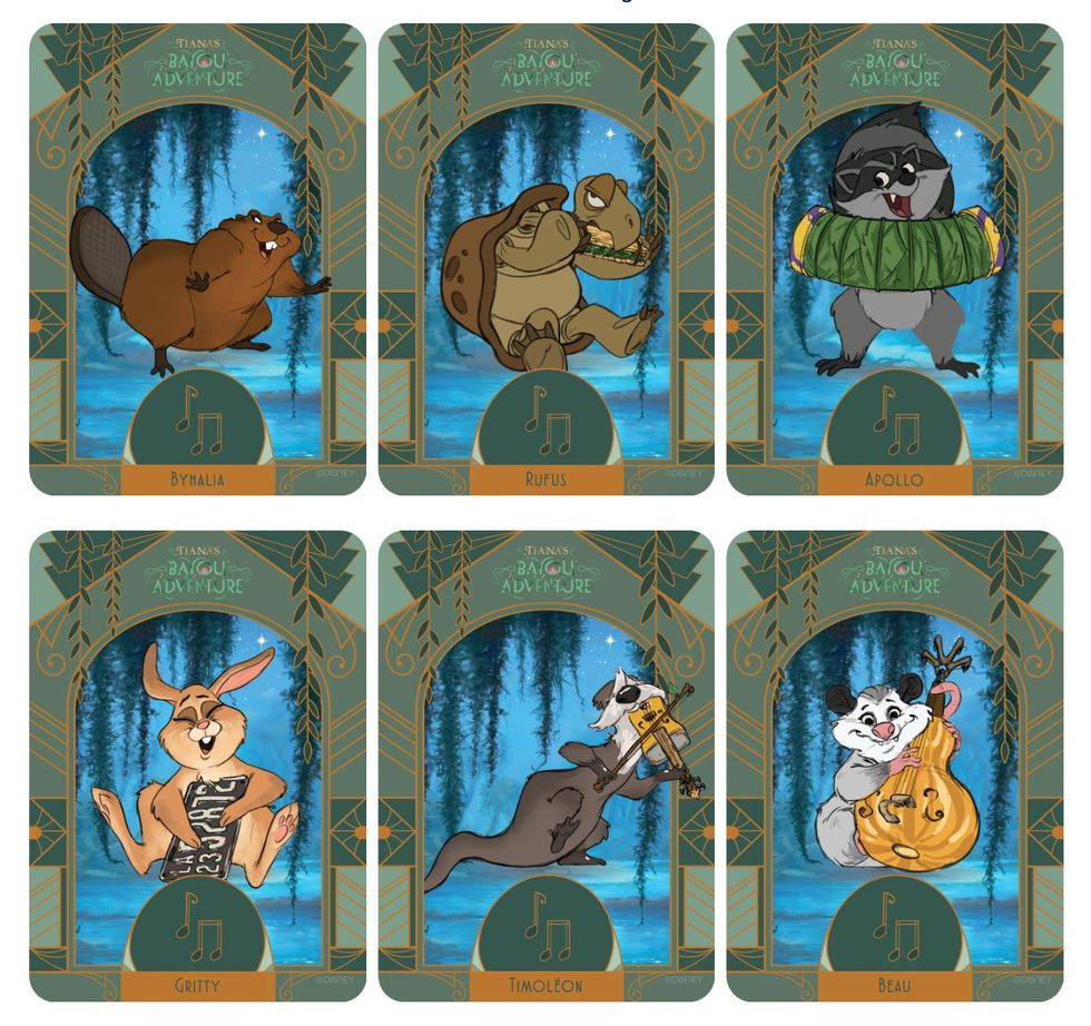 tiana's bayou adventure critters