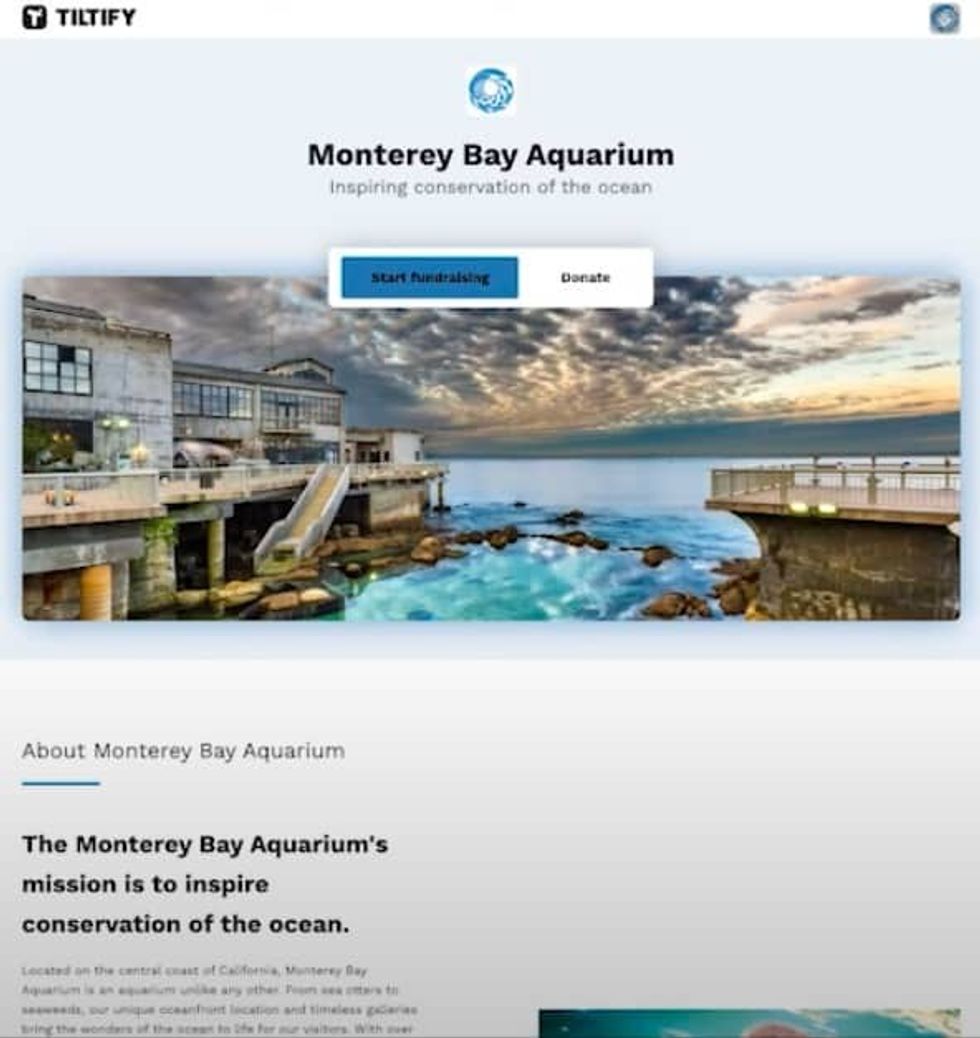 Tiltify Monterey Bay Aquarium