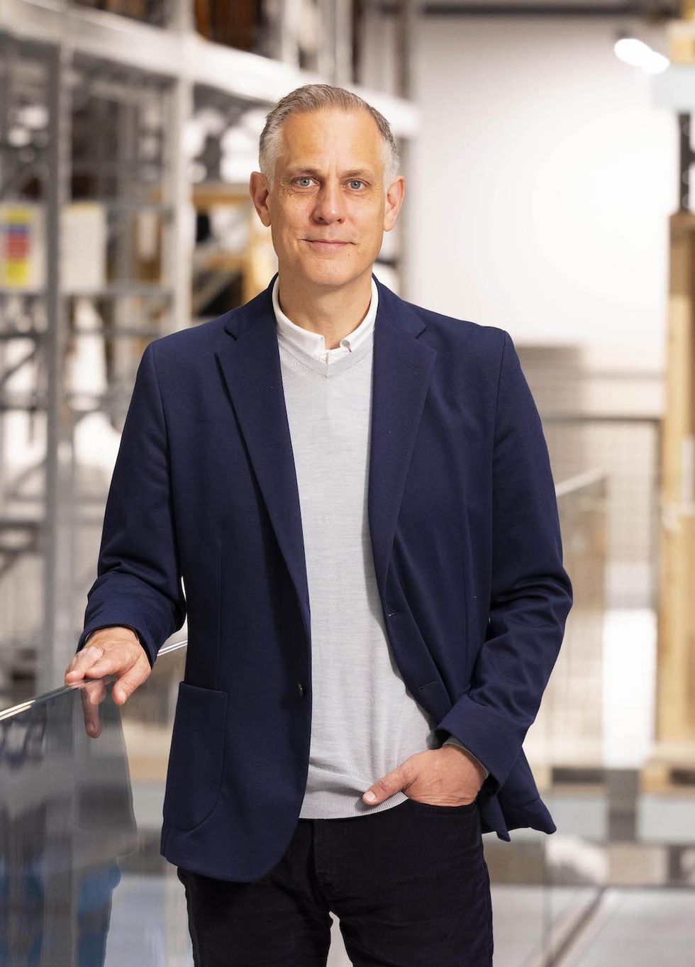 Tim Reeve, Deputy Director and COO of the V&A, in V&A East Storehouse. Image by David Parry, PA Media Assignments