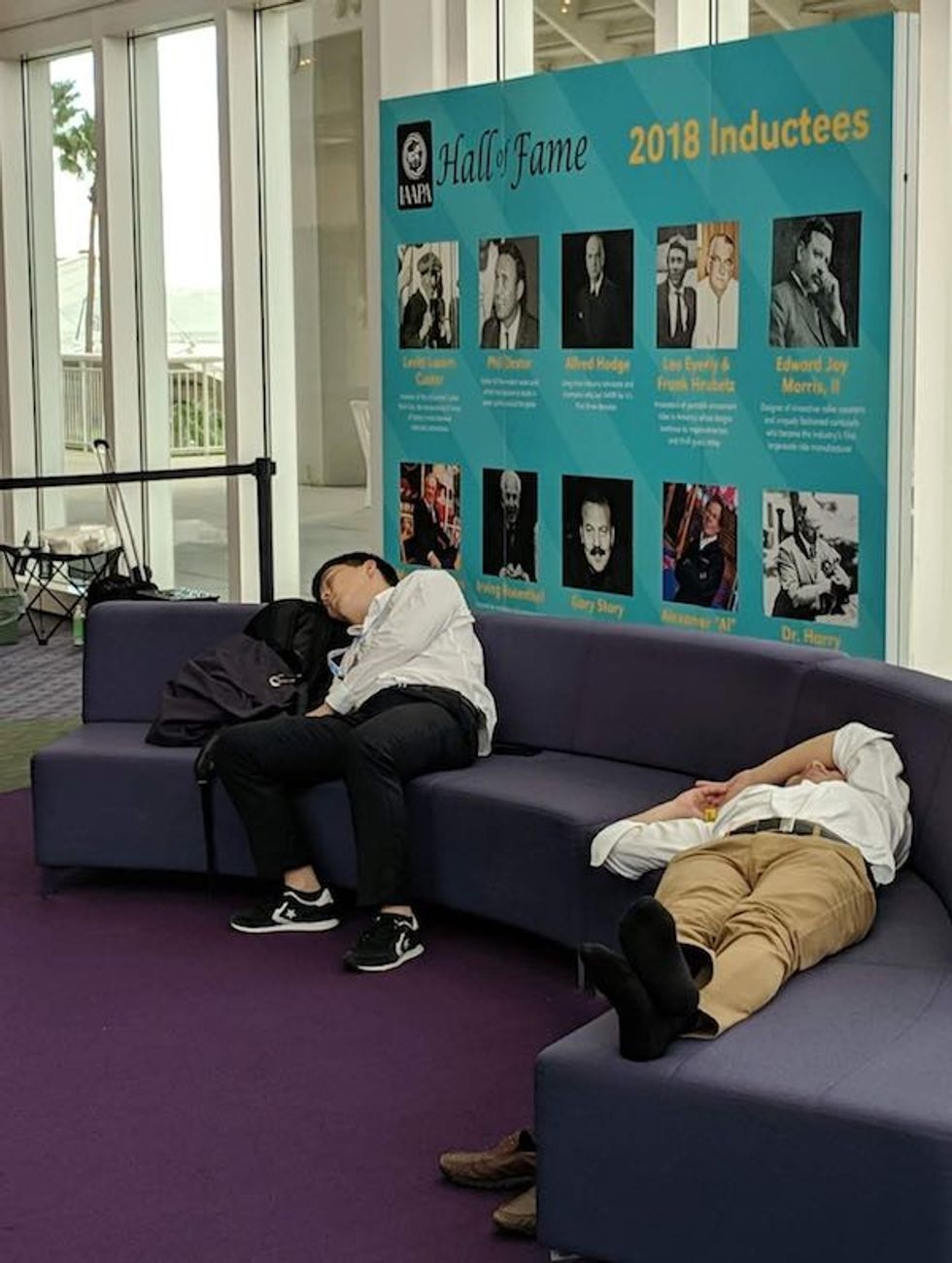 tired delegates international attractions expo 2018