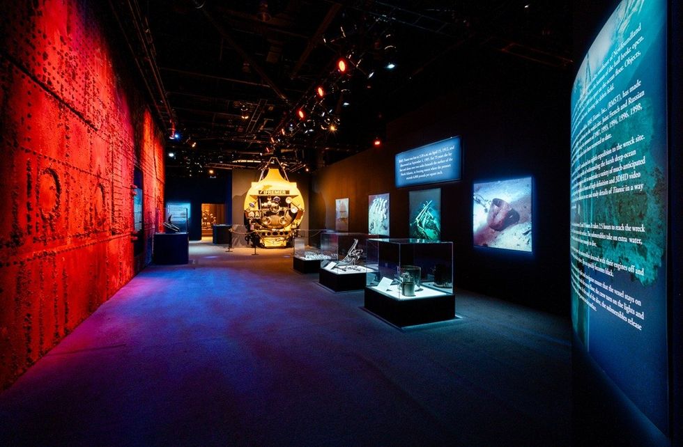 TITANIC The Artifact Exhibition Toronto installation