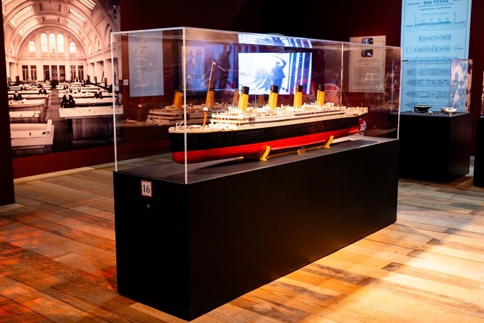 TITANIC The Artifact Exhibition Toronto model