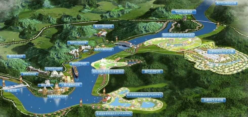 Titanic Theme Park China Map