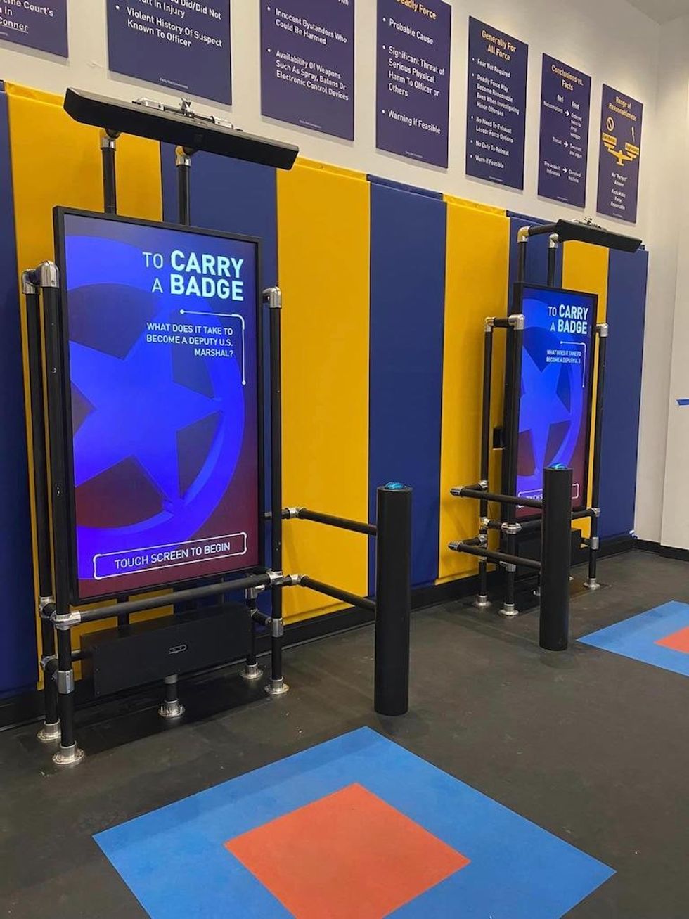 To Carry a Badge Touch Screen to Begin