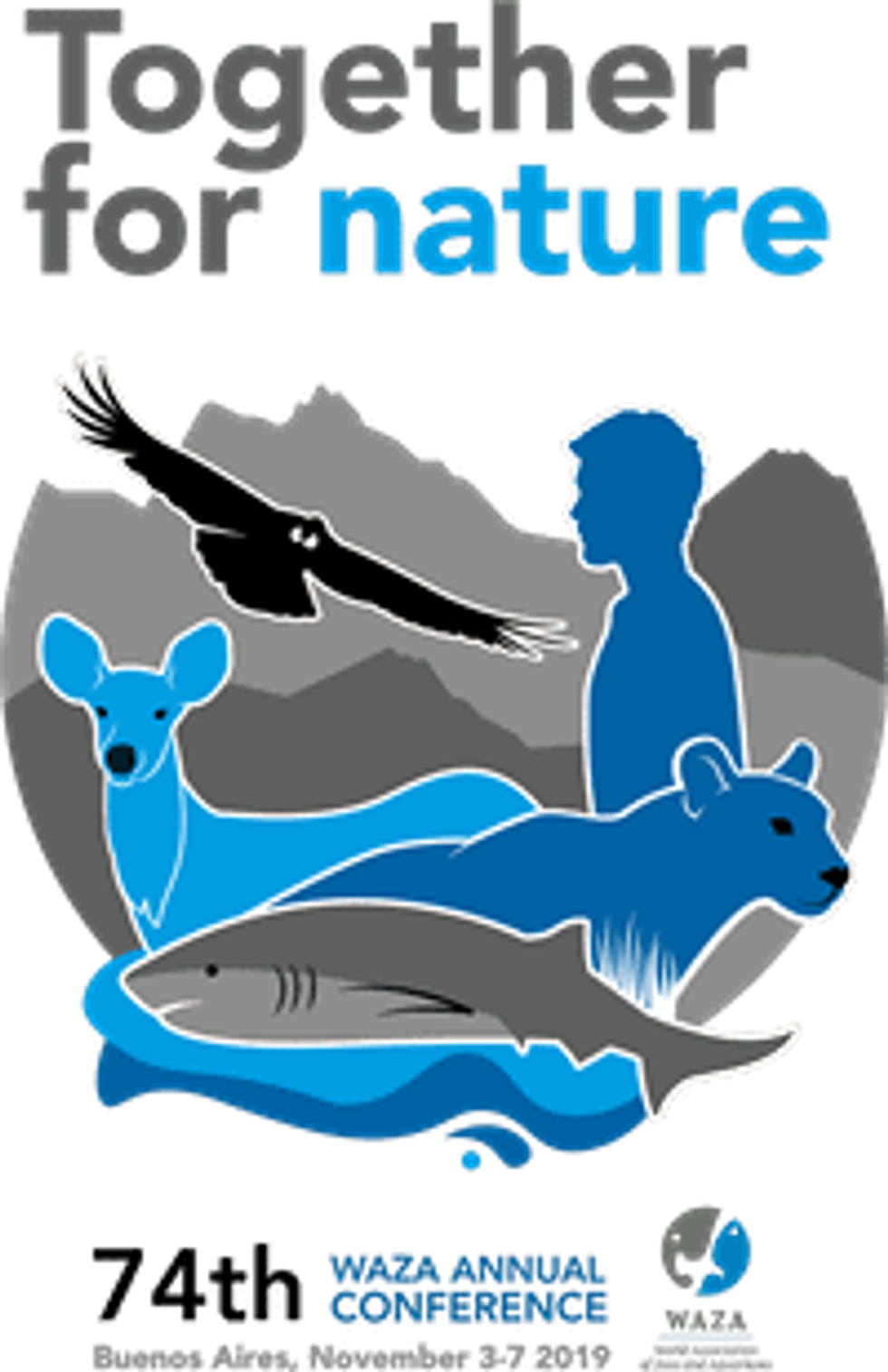 Together for nature Logo WAZA 74th Annual Conference
