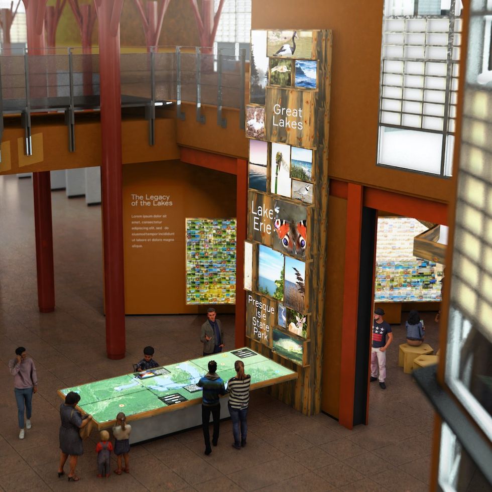 Tom Ridge Environmental Center Orientation Area Ideum