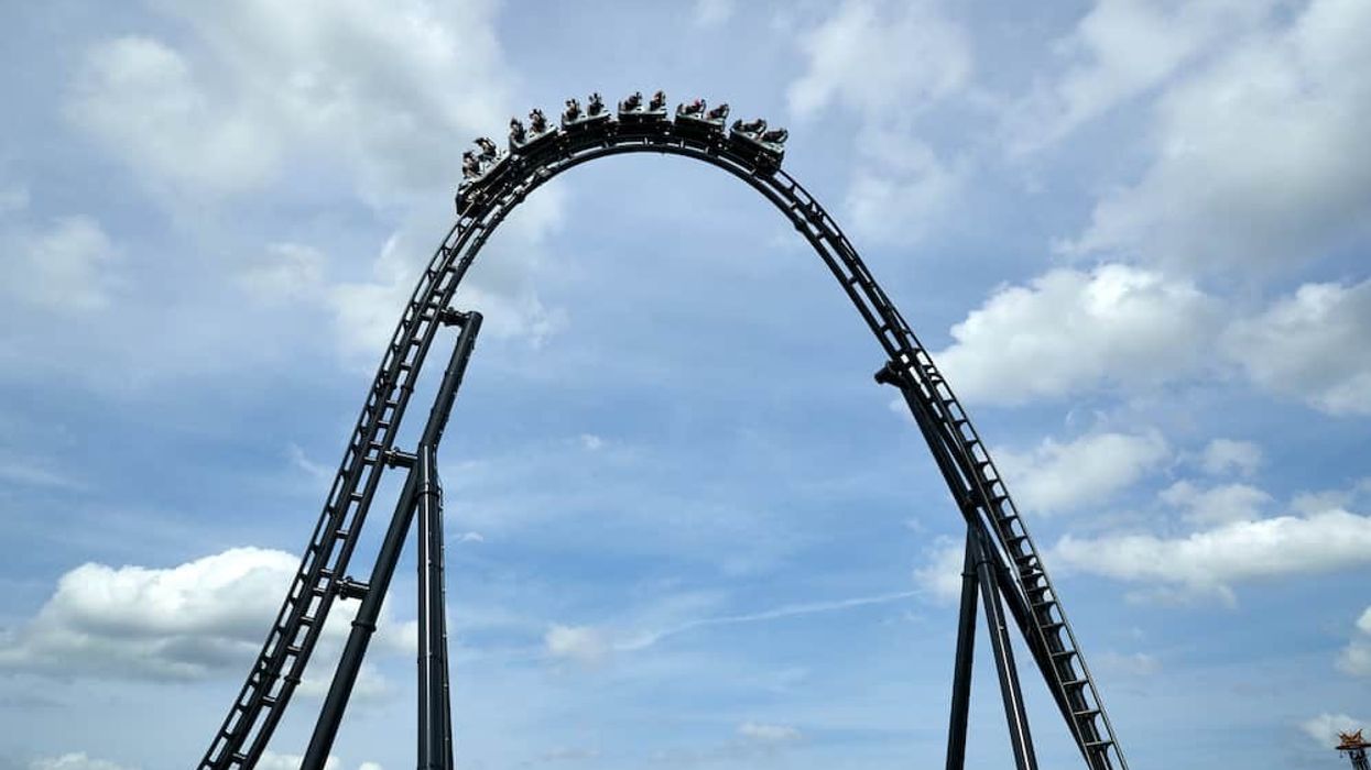 Top hat on the VelociCoaster at Universal Orlando's Islands of Adventure