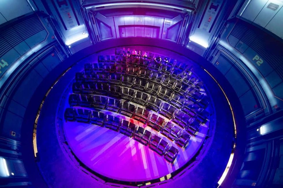 Tornado Chasers - round Dynamic Motion Theater