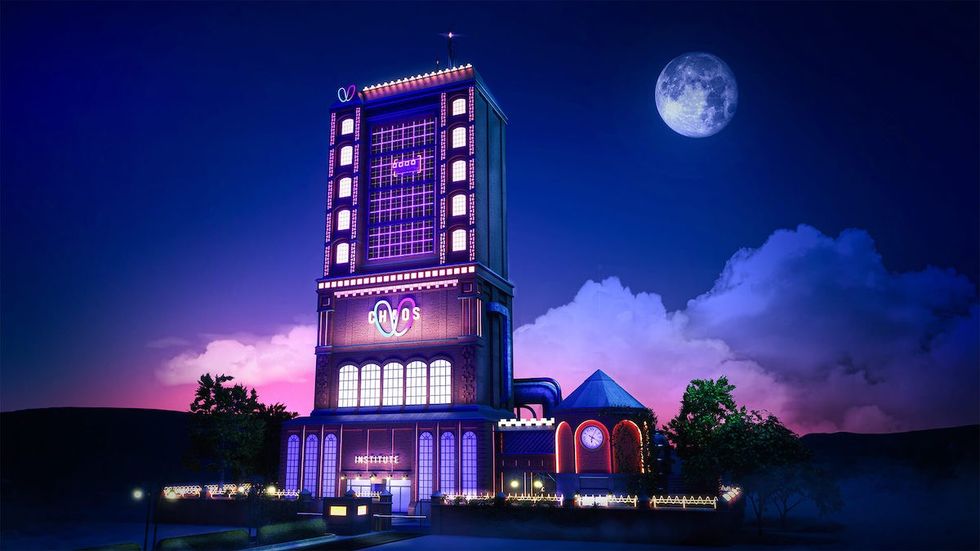 tower night moon