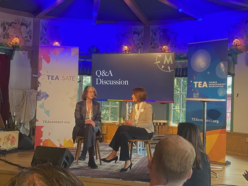 Tracy Eck Disneyland Paris and Ifat Caspi P&P Projects speaking at TEA SATE Europe 2022