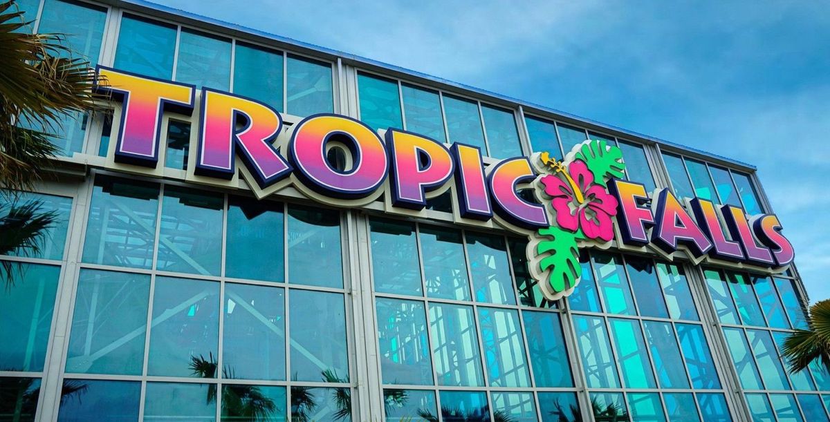Tropic Falls exterior signage