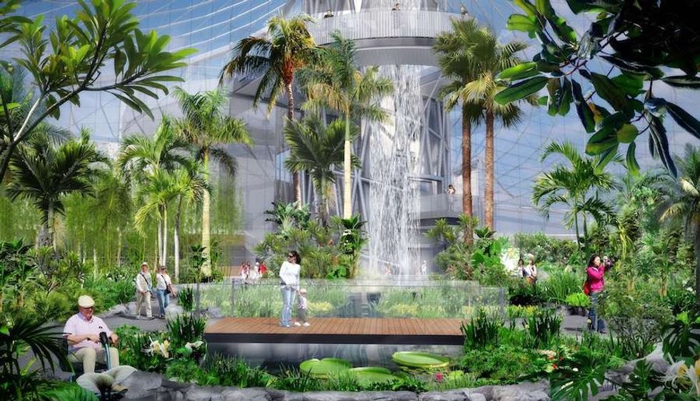 Tropical Biome rendering Canada's Diversity Gardens