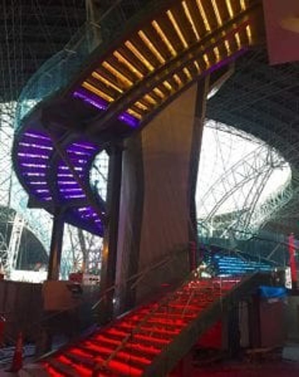 Turbo Track stairs rollercoaster ferrari world abu dhabi