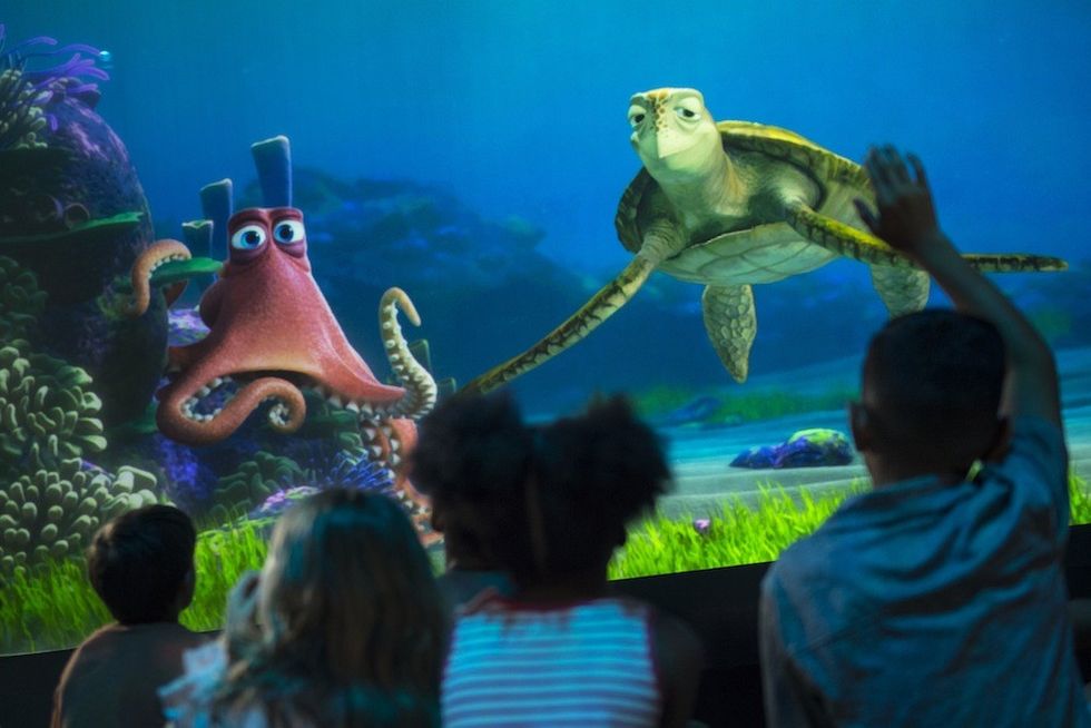 Turtle Talk With Crush. Epcot's transformation