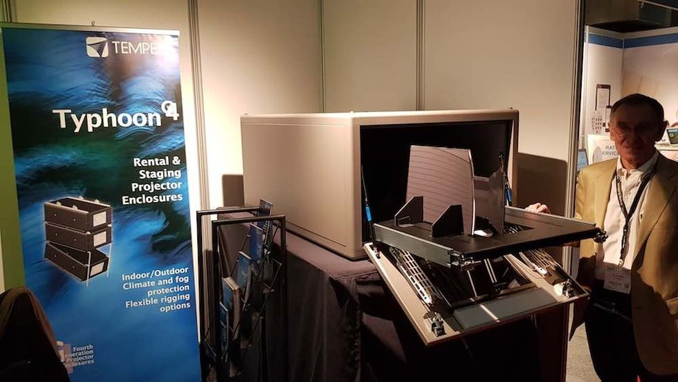 typhoon projector enclosure ise 2018 audiovisual technology