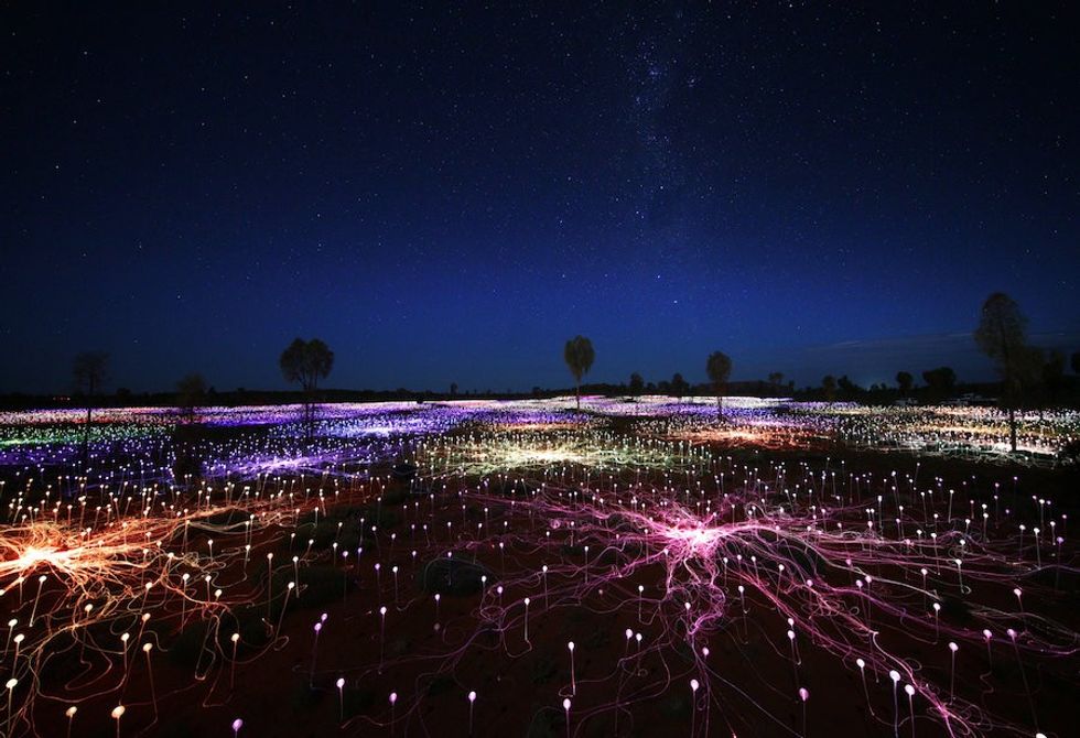 Uluru field of light