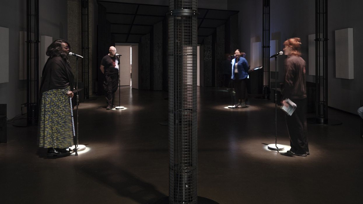 UN/BOUND (2025) TRANS VOICES, ILĀ, MONOM, with contribution from Patty Ayukawa. Supported by Neutone, MOTH, & 4DSOUND. Feel the Sound at the Barbican © Thomas Adank / Barbican Centre