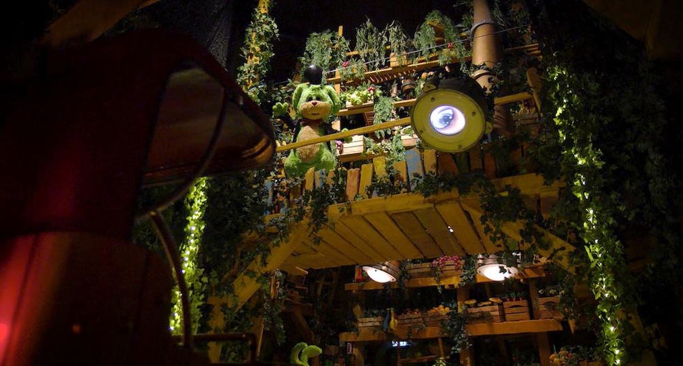 Underlandet Liseberg Immersive show sets included in the ride experience