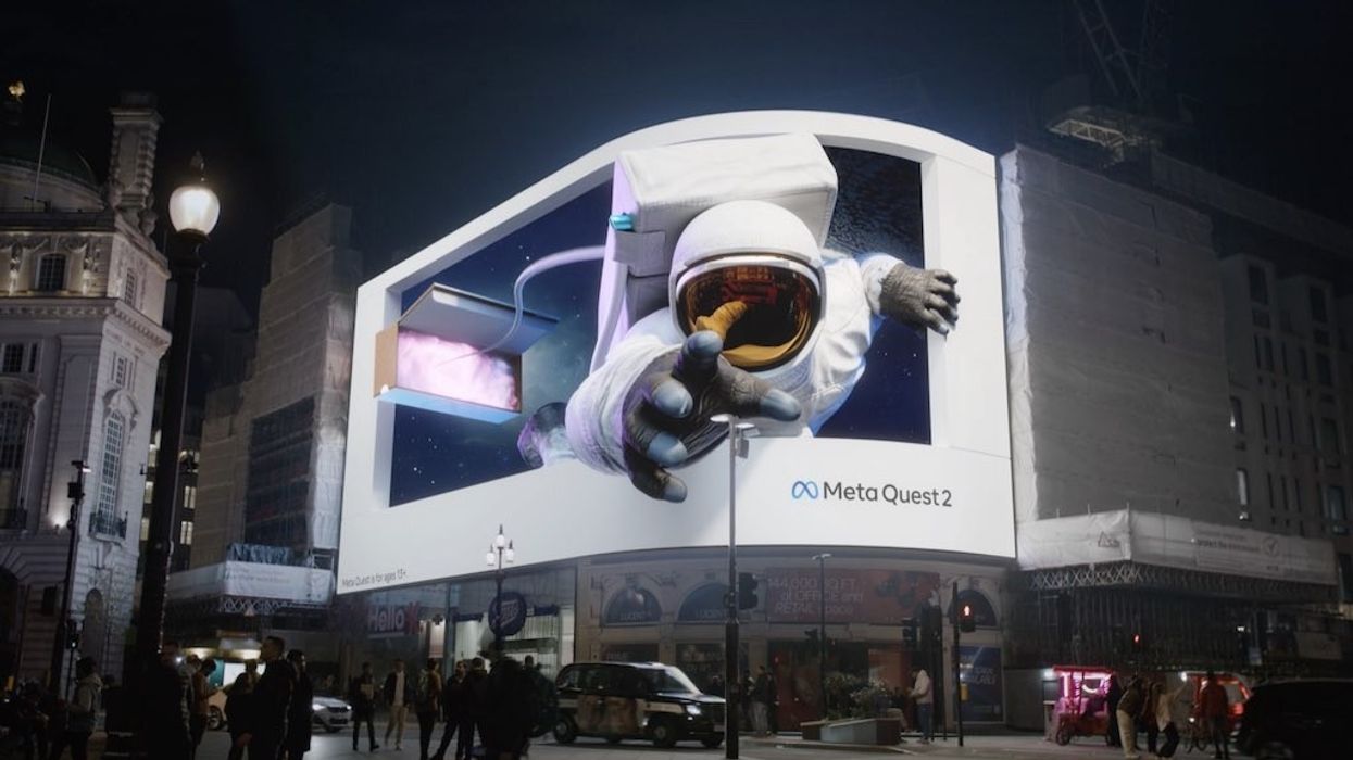 UNIT9 and Woodblock Meta billboard ad London