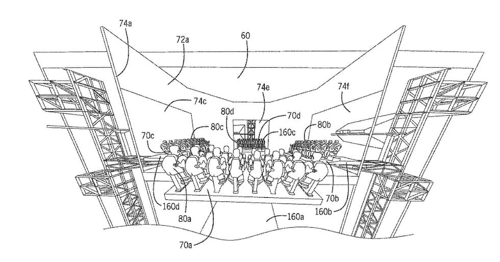 universal patent stacked room rotating lift