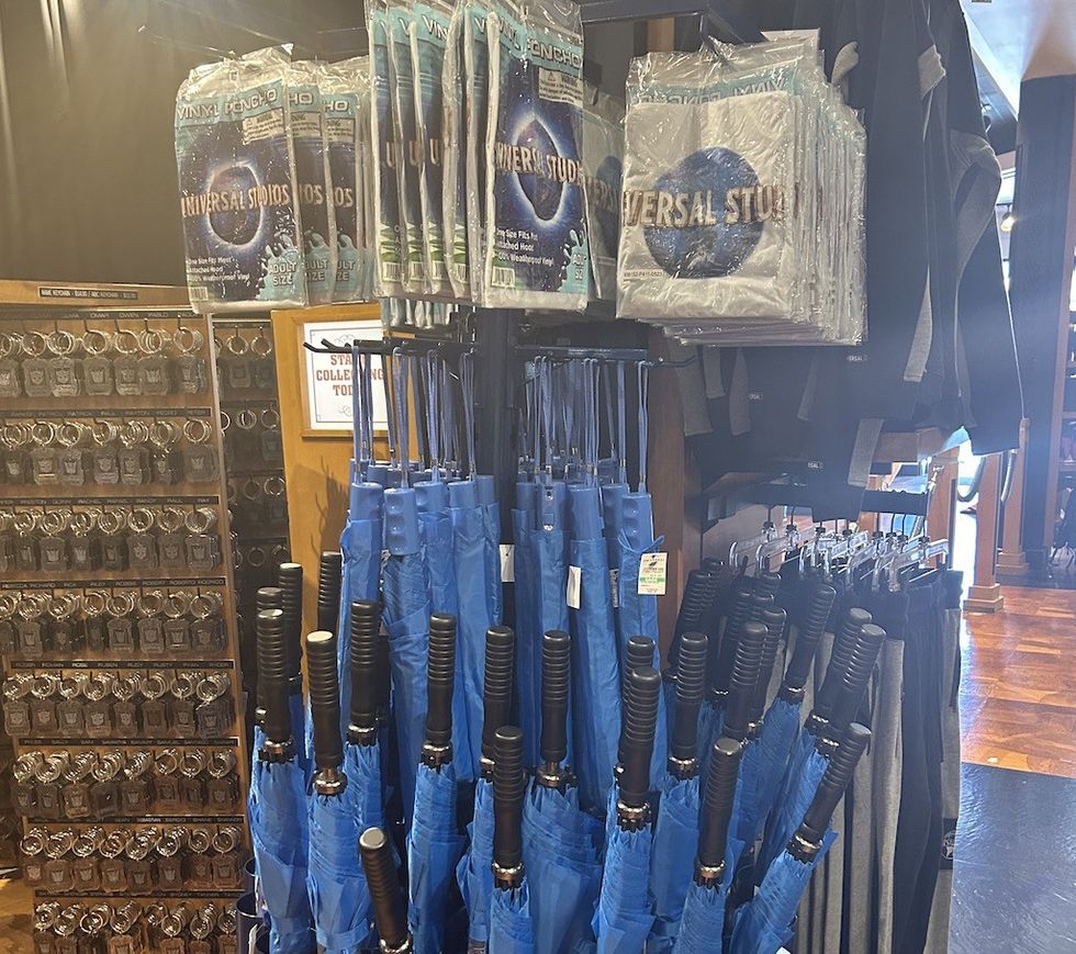Universal ponchos and umbrellas