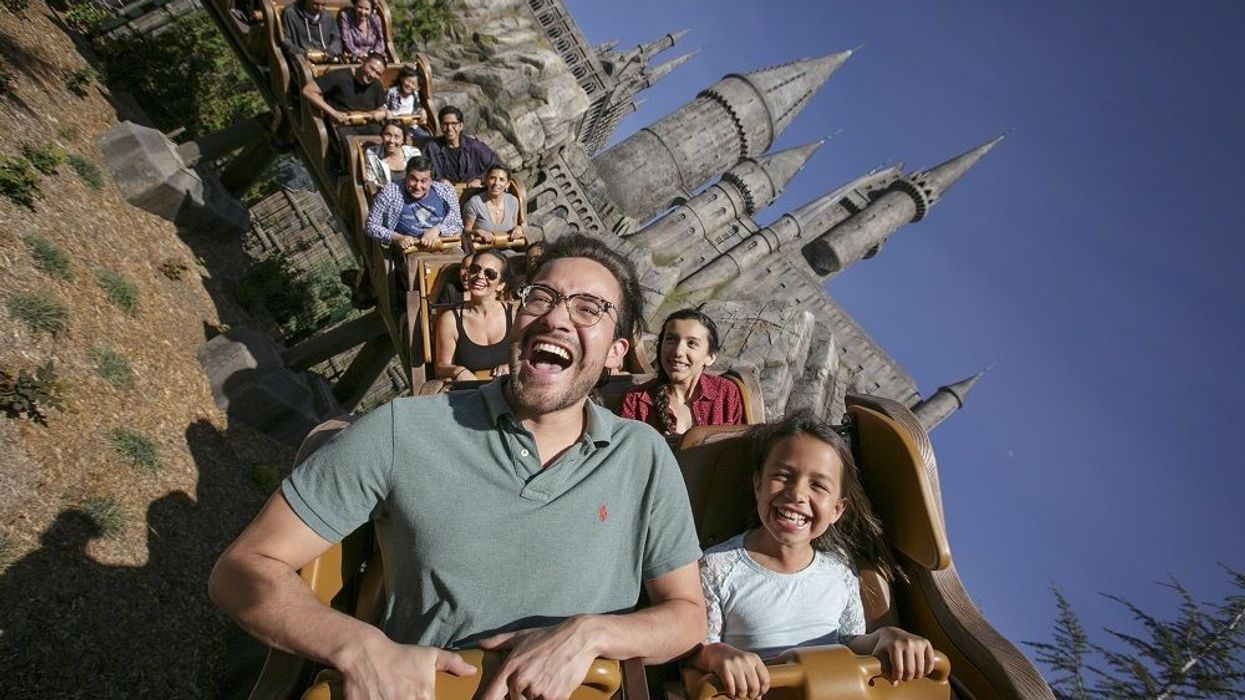 Universal Studios Hollywood flight of the hippogriff roller coaster