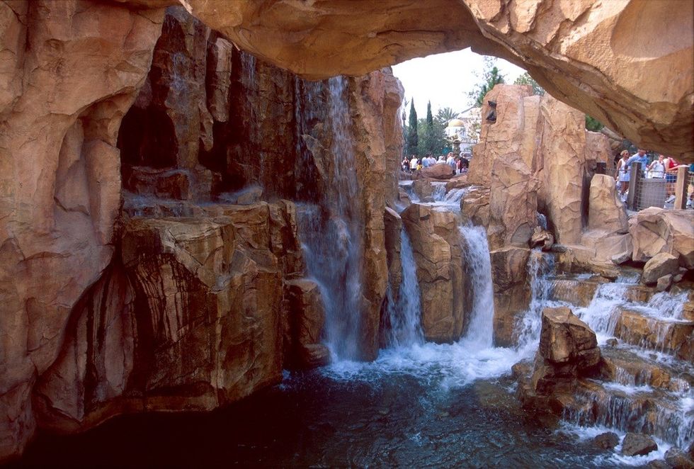Universal Studios waterfall