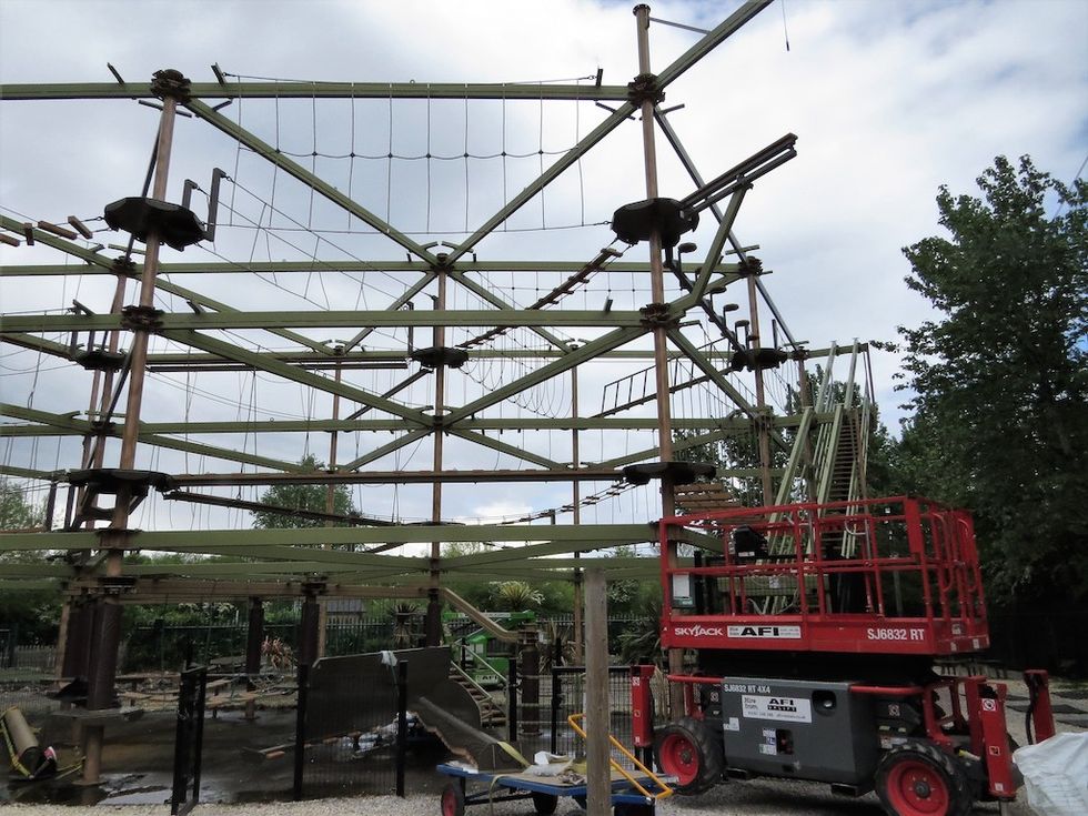 Updating ropes course at National Water Sports Centre