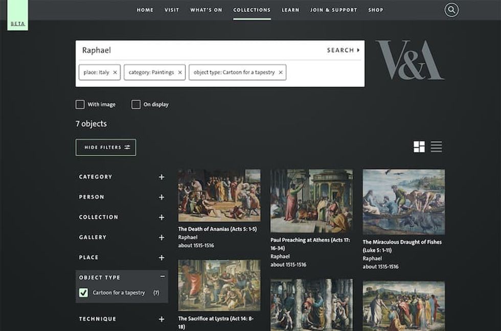 va explore the collections