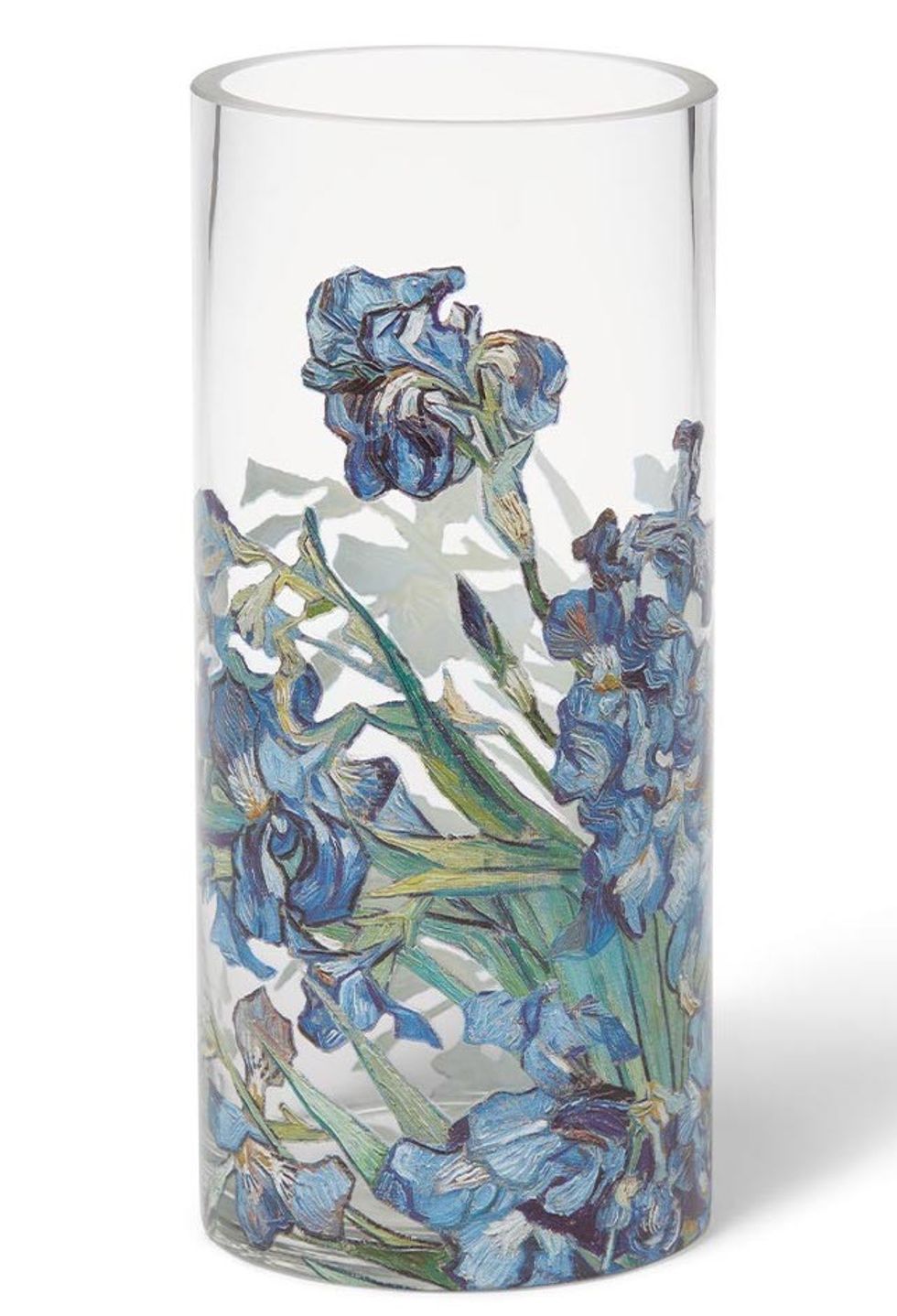 Van Gogh irises on glassware Art museum gift shop
