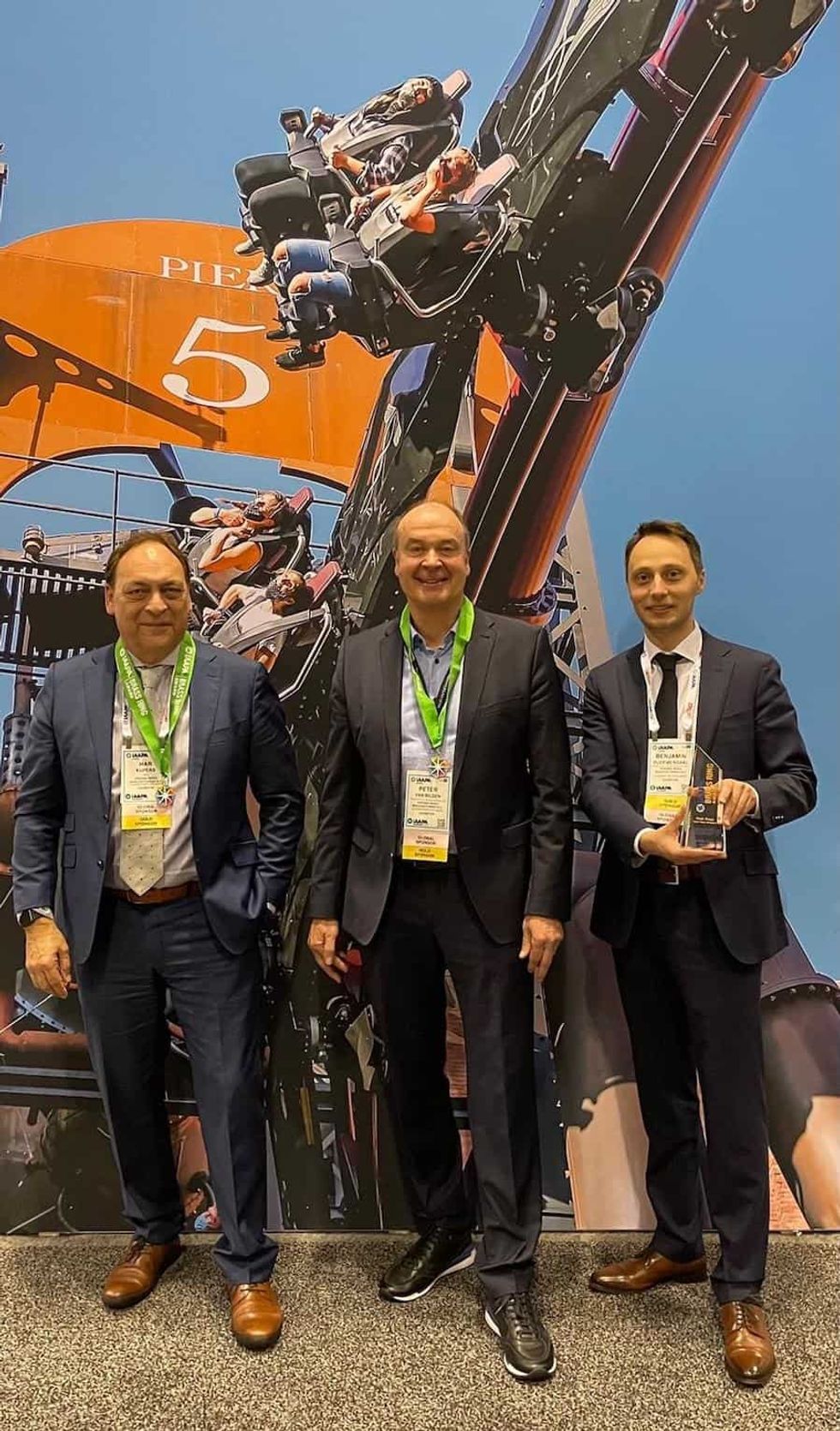 Vekoma team with Brass Ring award 2021