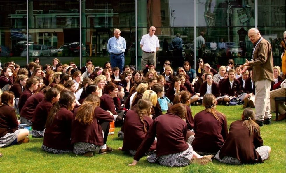 Veterans speaking at National WWII Museum