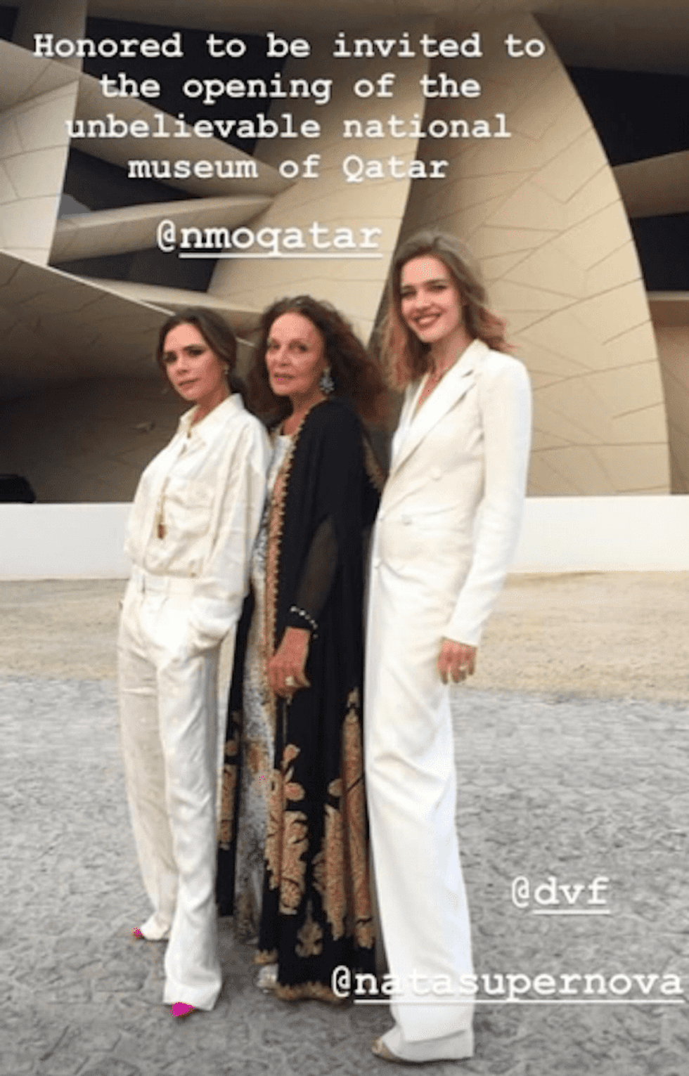 victoria beckham national museum of qatar