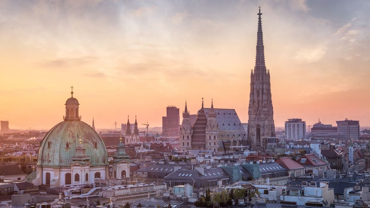 Vienna Skyline with St. Stephen's Cathedral, Vienna, Austria