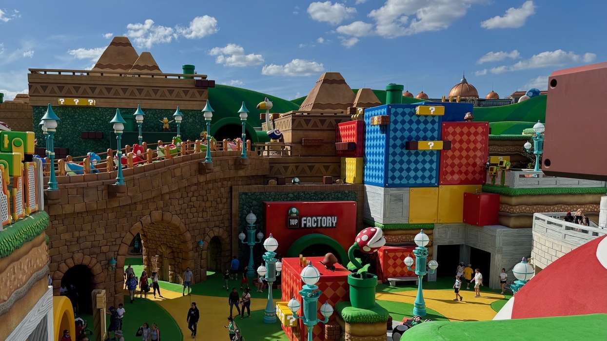 View from the top of Super Nintendo World, Universal Epic Universe